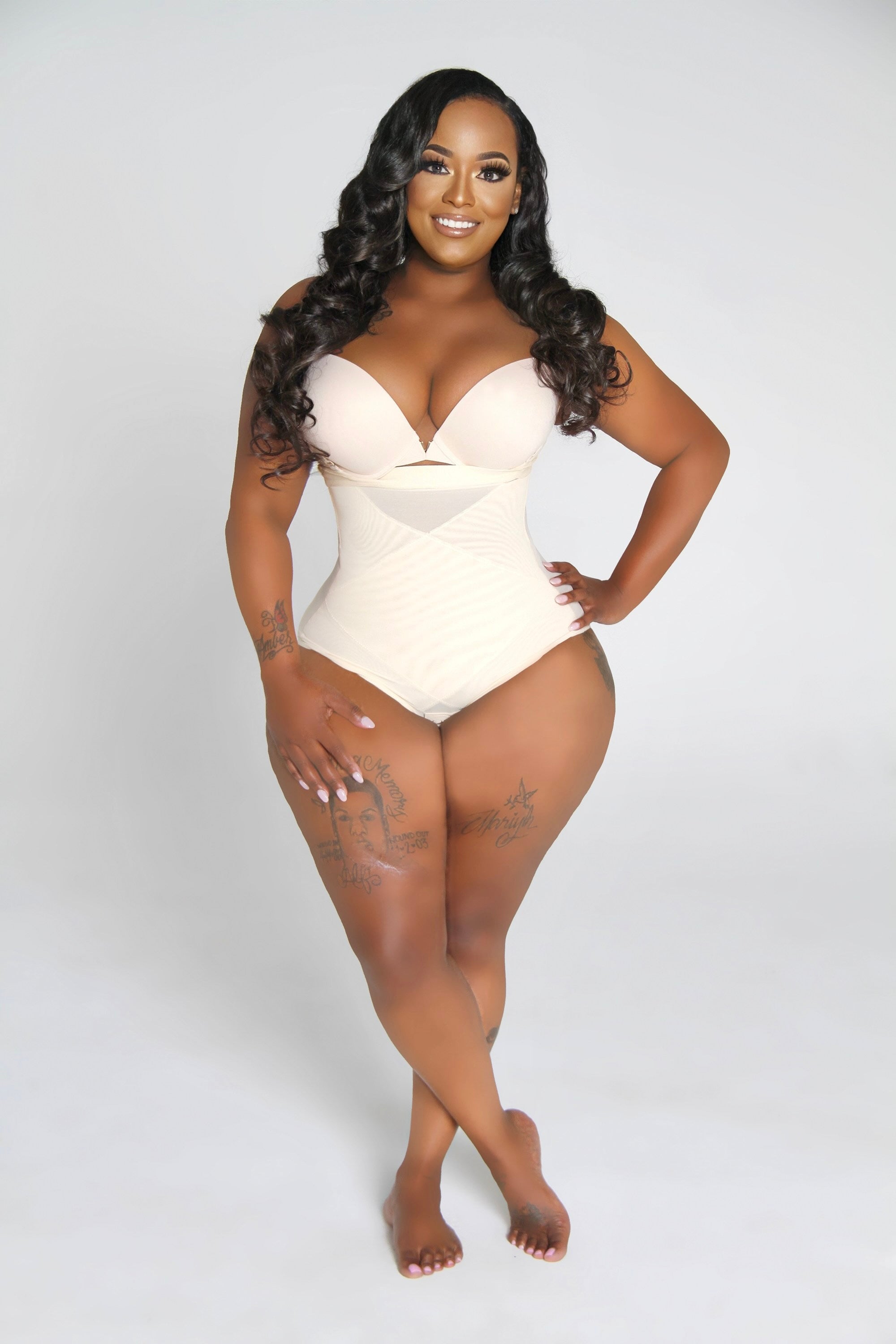 SNATCHED GIRDLE SUIT - SMALL / Vanilla